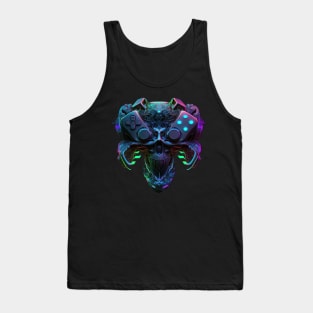 Gamer's Cybernetic Skull Tank Top